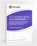 2025-2030年中國云計(jì)算行業(yè)市場分析及發(fā)展前景預(yù)測報(bào)告